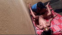 Love Birds Having A Great Time Fucking At The Beach